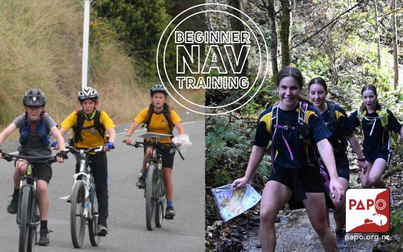 Combined ADV race bik and girls w map image